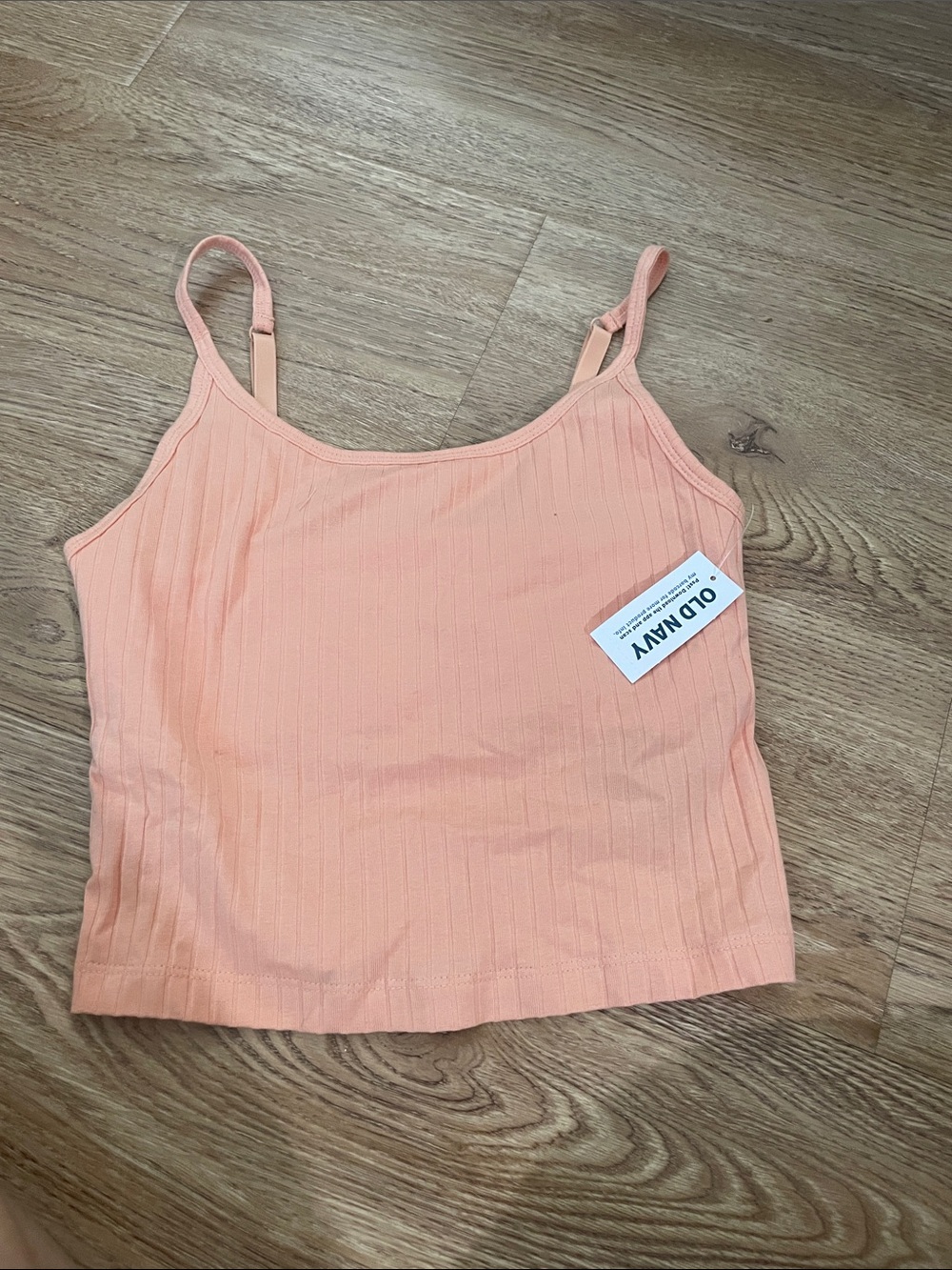 Old Navy Peach Ribbed Cami Tank
